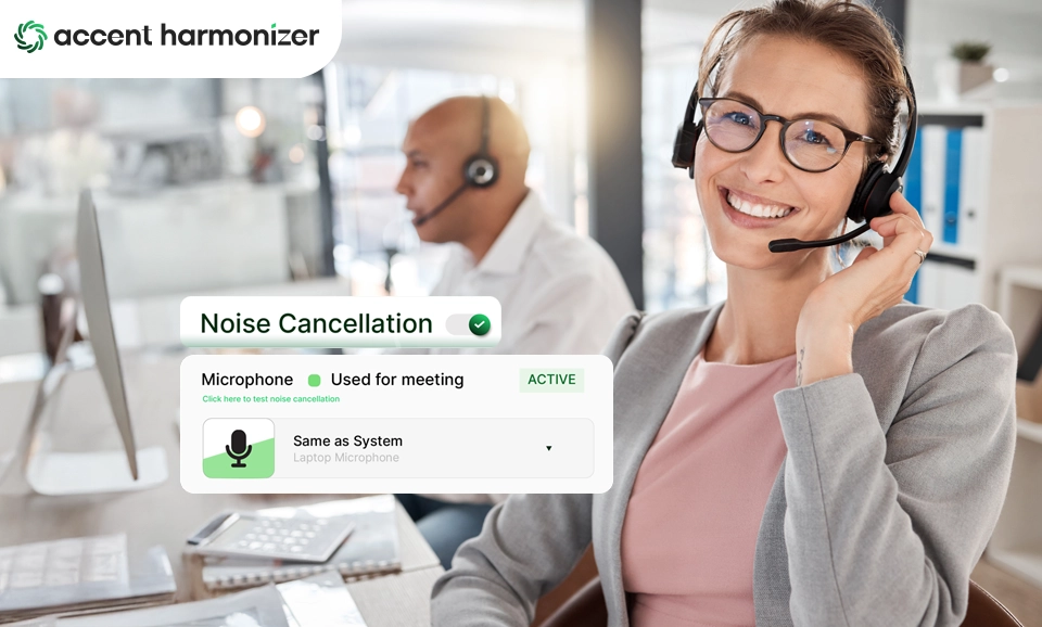 Contact center audio quality for noise