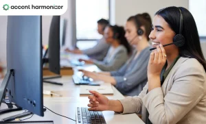 AI accent changer for contact center