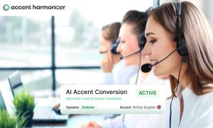 accent harmonization for contact center agents