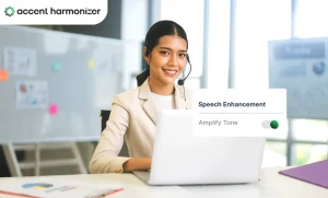 AI accent clarity enhancer lowers customer effort