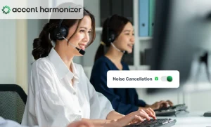 ai noise cancellation software contact center
