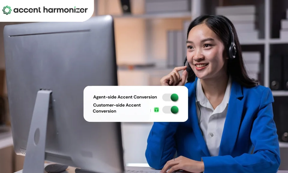 Evaluate Agent-Side and Customer-Side Accent Conversion